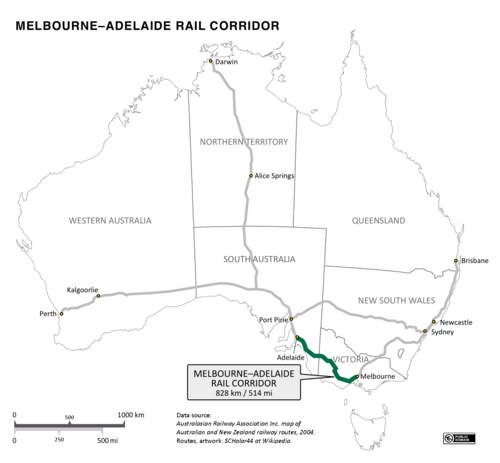 Melbourne–Adelaide rail corridor